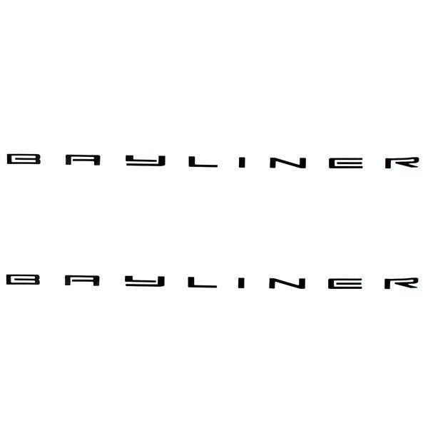 Boat Brand Decal Bayliner Black Logo Stickers by Bayliner