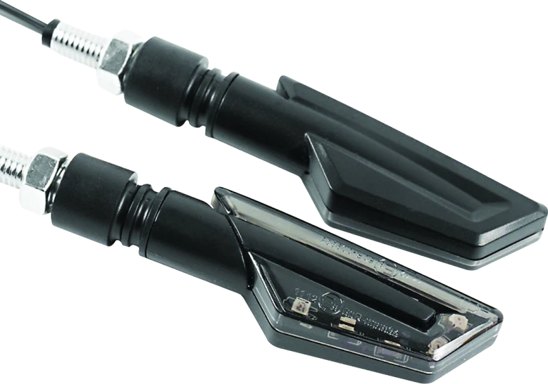 Bikemaster Tanto Turn Signal Rear With Smoke Lens, Led Indicators,