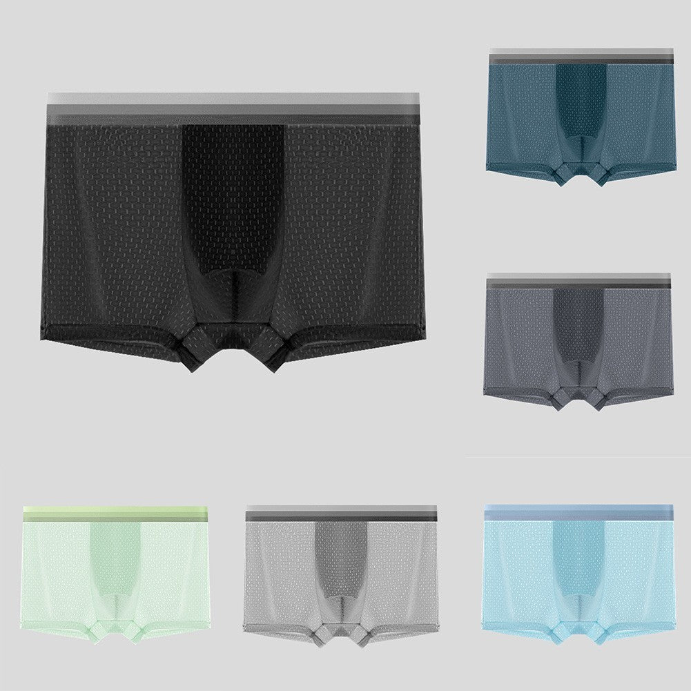Men Underwear Mesh Boxer Shorts