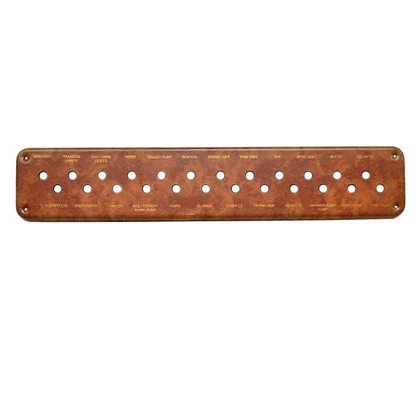 Rinker Boat Blank Breaker Switch Panel EC Woodgrain Plastic by Rinker