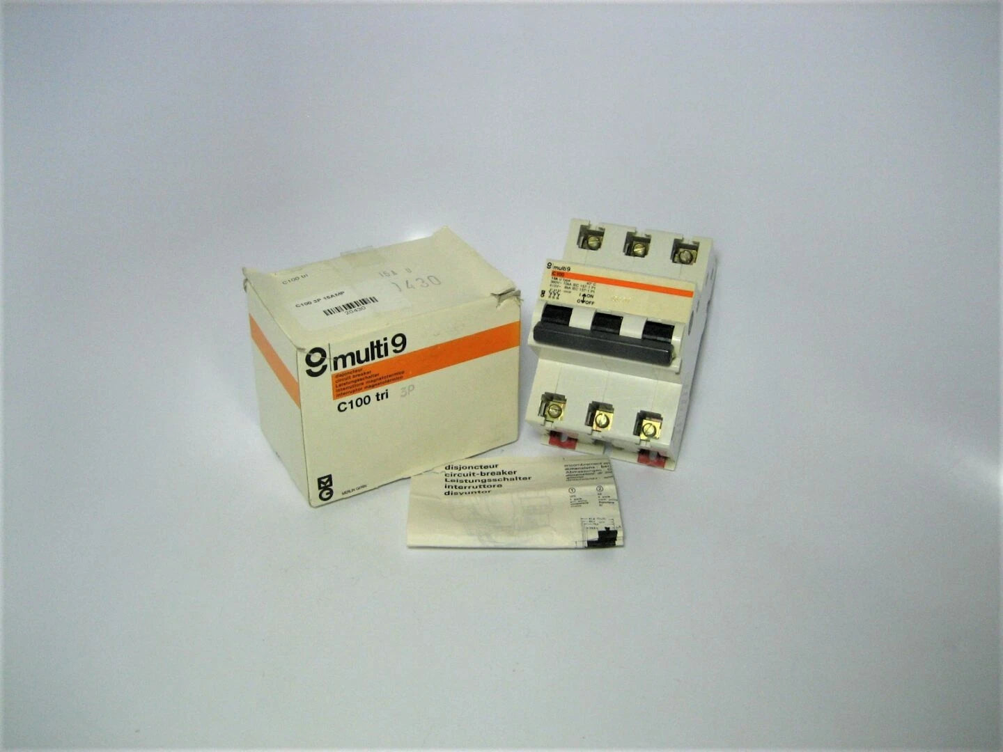 Merlin Gerin 20430 Multi 9 System C100 3-pole 415vac 15amp Circuit