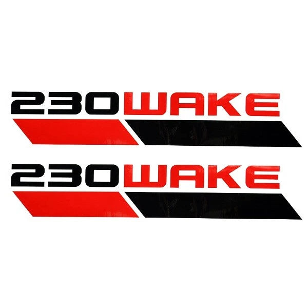 Sea Doo 230 Wake Boat Decals 219903610 | Black / Red Stickers (Pair)