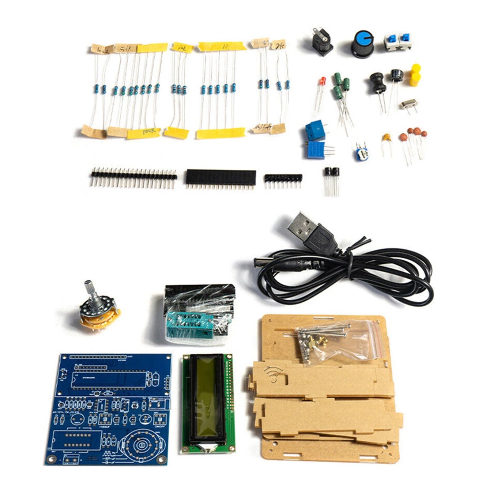 1 Set Inductance Capacitance Meter Frequency Tester Unassembled Diy