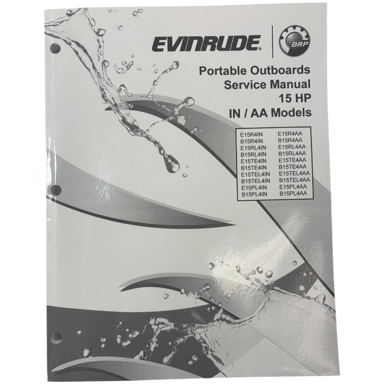 Evinrude 5008853, Portable Outboards 15 Hp In/aa Models Service