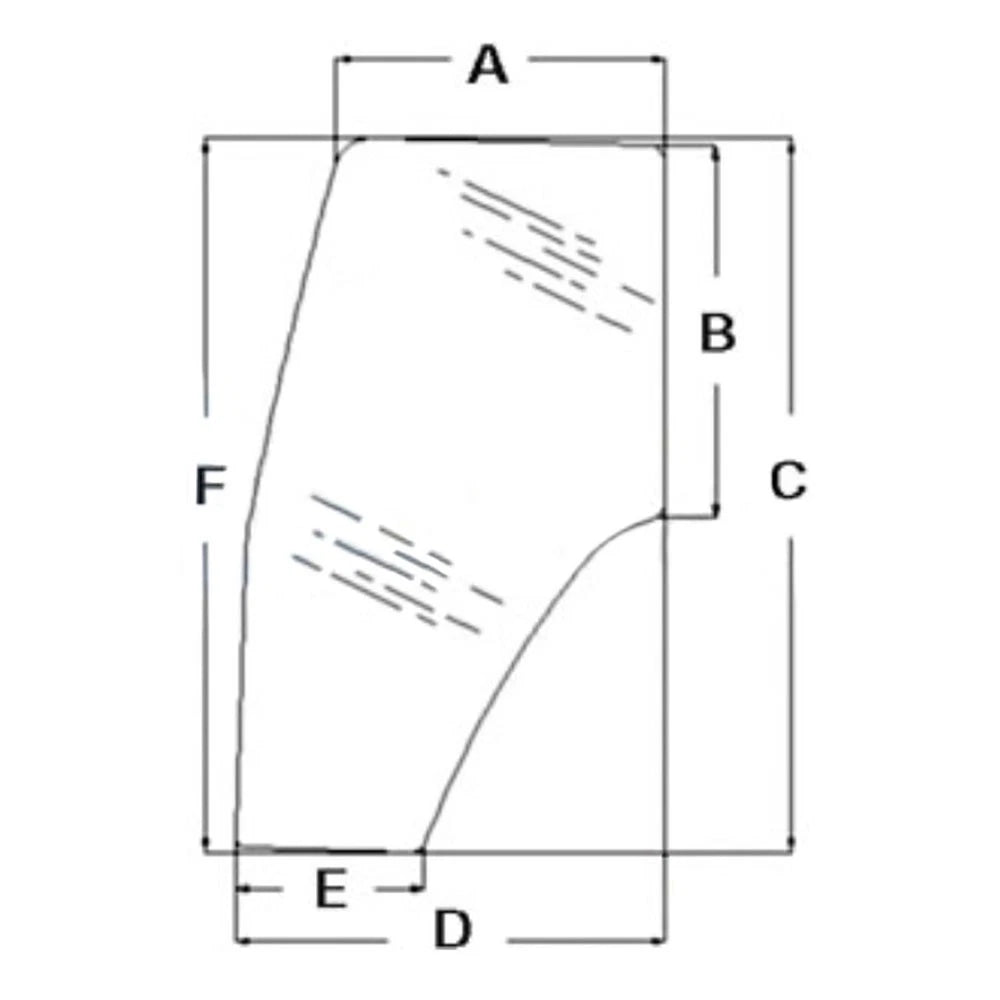 Glass 82036001 Fits Case Ih Jx90u Mxm120 Mxm130 Mxm140 Mxm155 Mxm175