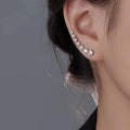 Zircon Stud Earrings in 925 Silver