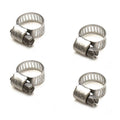 Ideal Boat Gas Fuel Hose Clamps | 5/8 - 5/16 Inch Stainless (Set of 4) by Ideal
