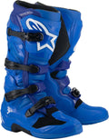 Alpinestars Tech 7 Off-road Motorcycle Boots Blue Us 13 With Advanced