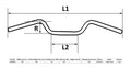 Handlebar 7/8" Chrome 4" Rise (Each)