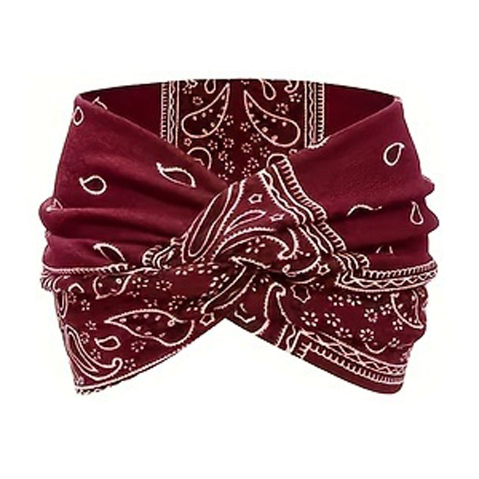 Elastic Knotted Cross Headband