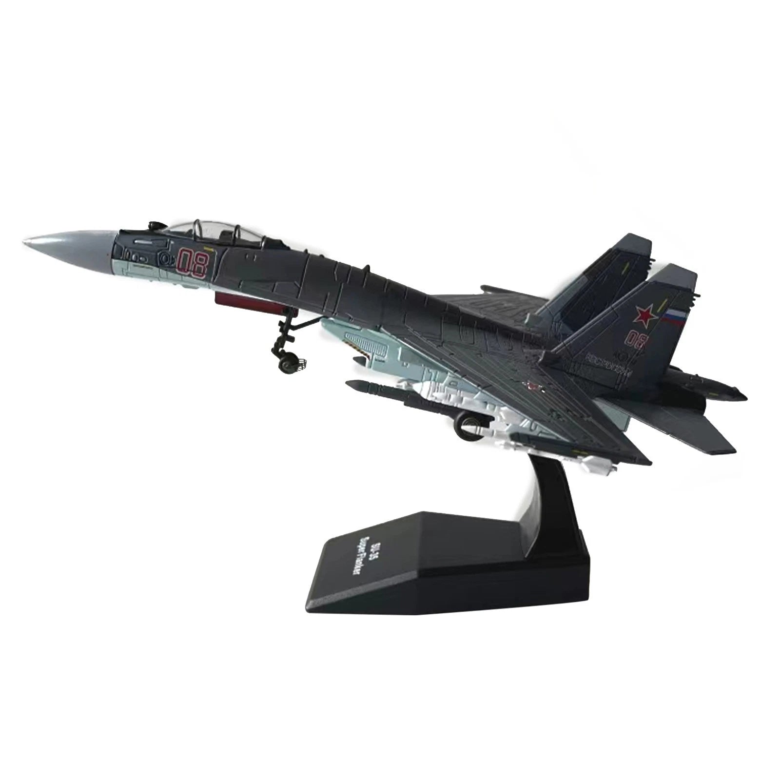 Su-35 Super Flanker Heavy Aircraft 1:100 Model Simulation Fighter