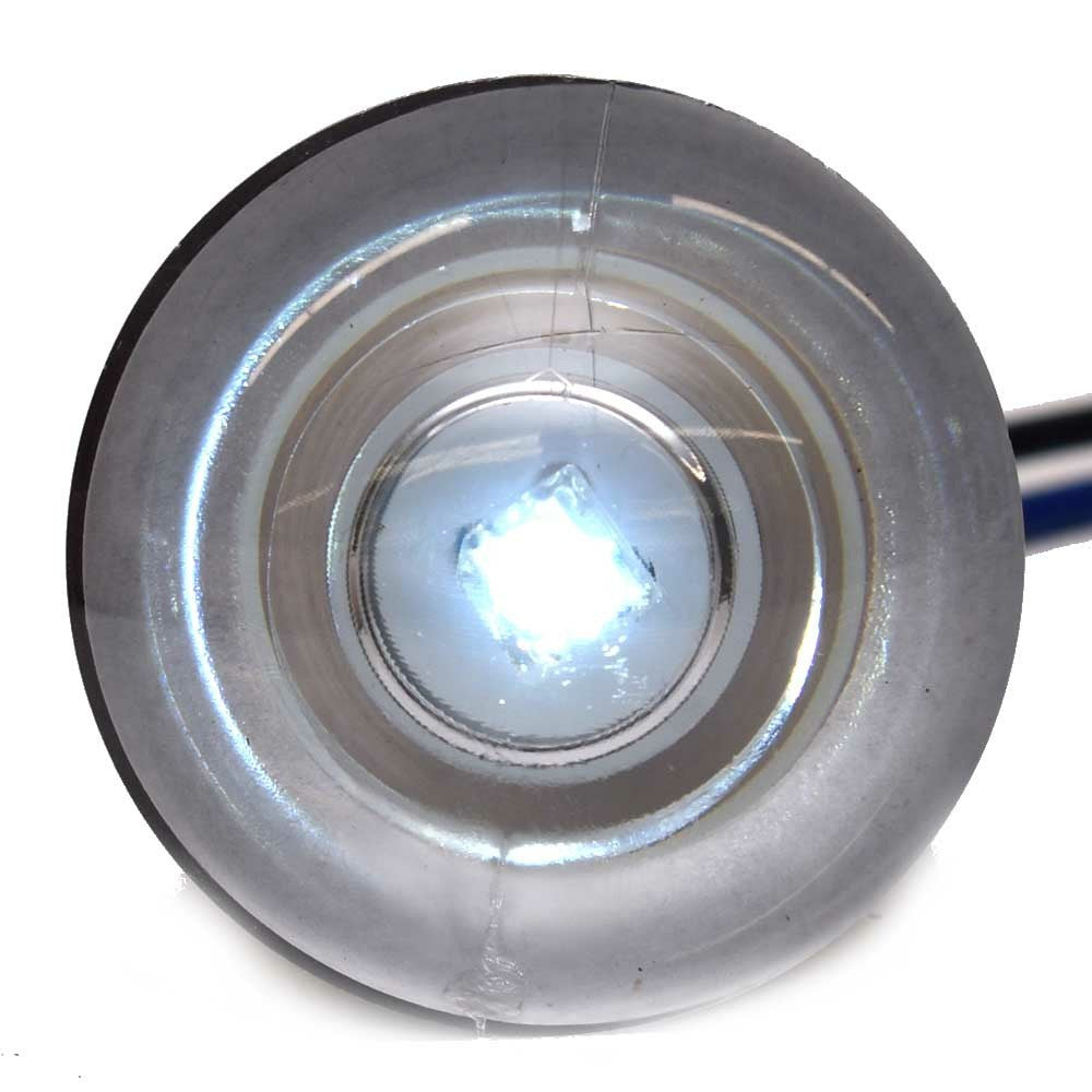 Boat LED White Light 1 7/8 x 1 7/8 Inch