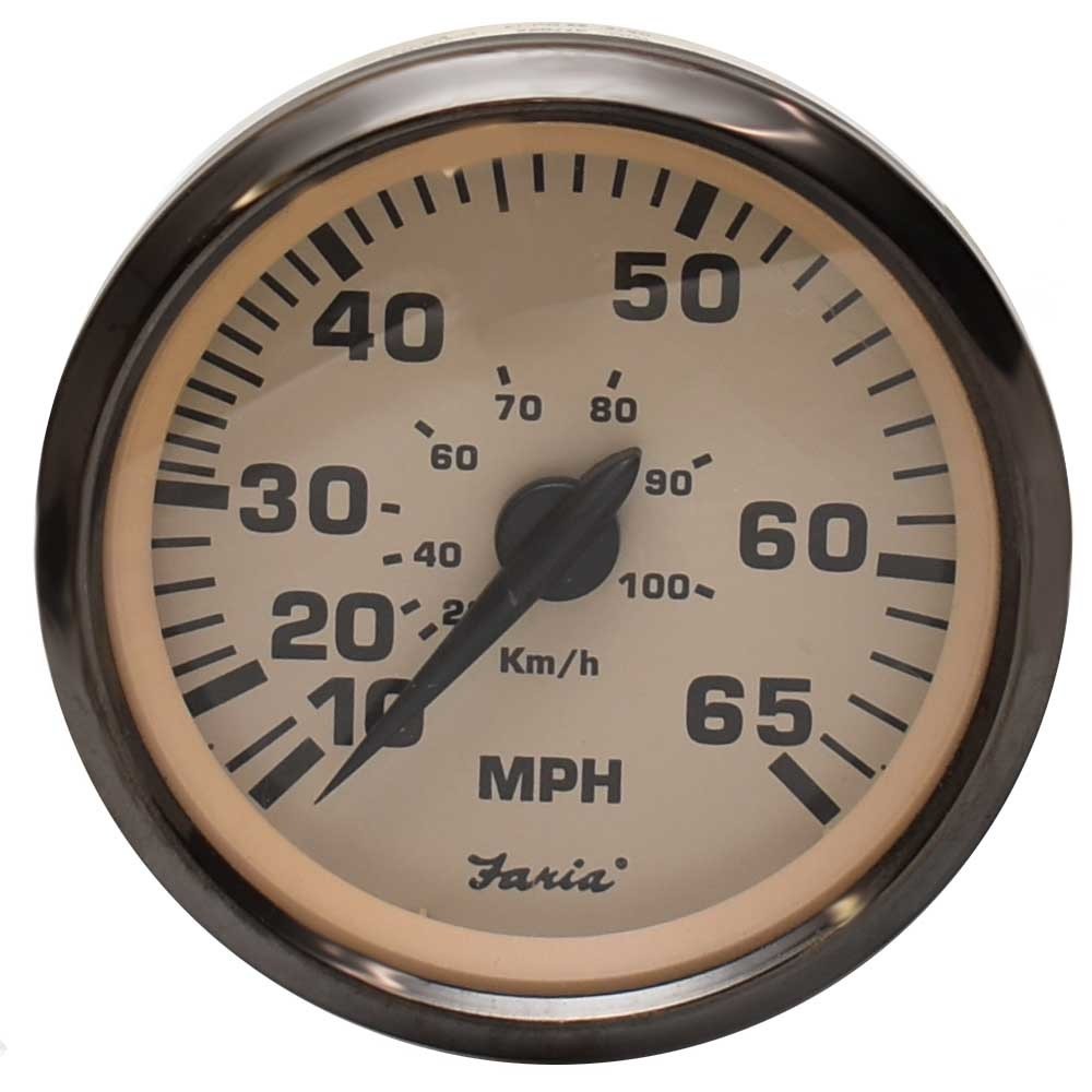 Faria Boat Speedometer Gauge SEK049A | Euro Series 65 MPH by Faria