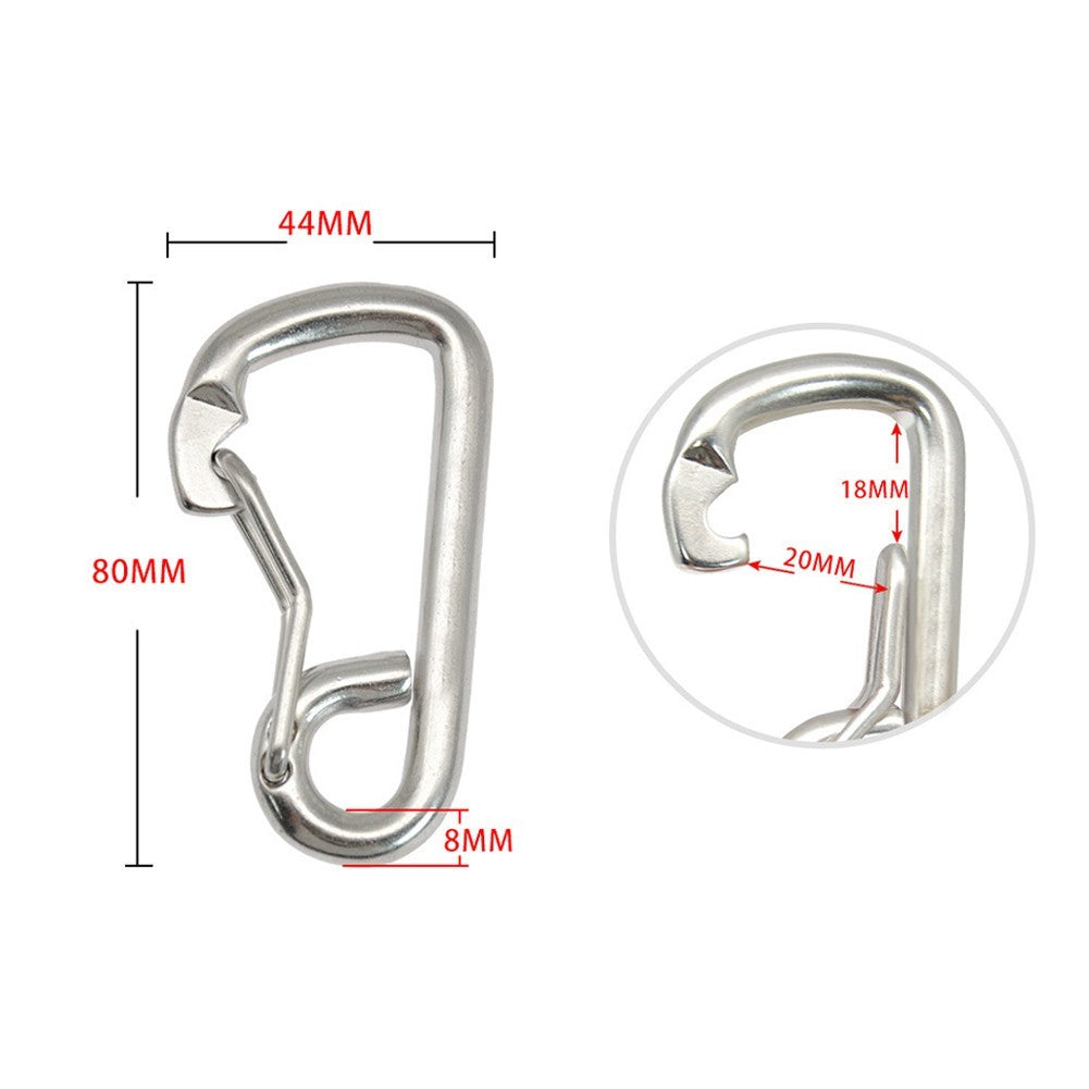 316 Stainless Steel Safety Carabiner