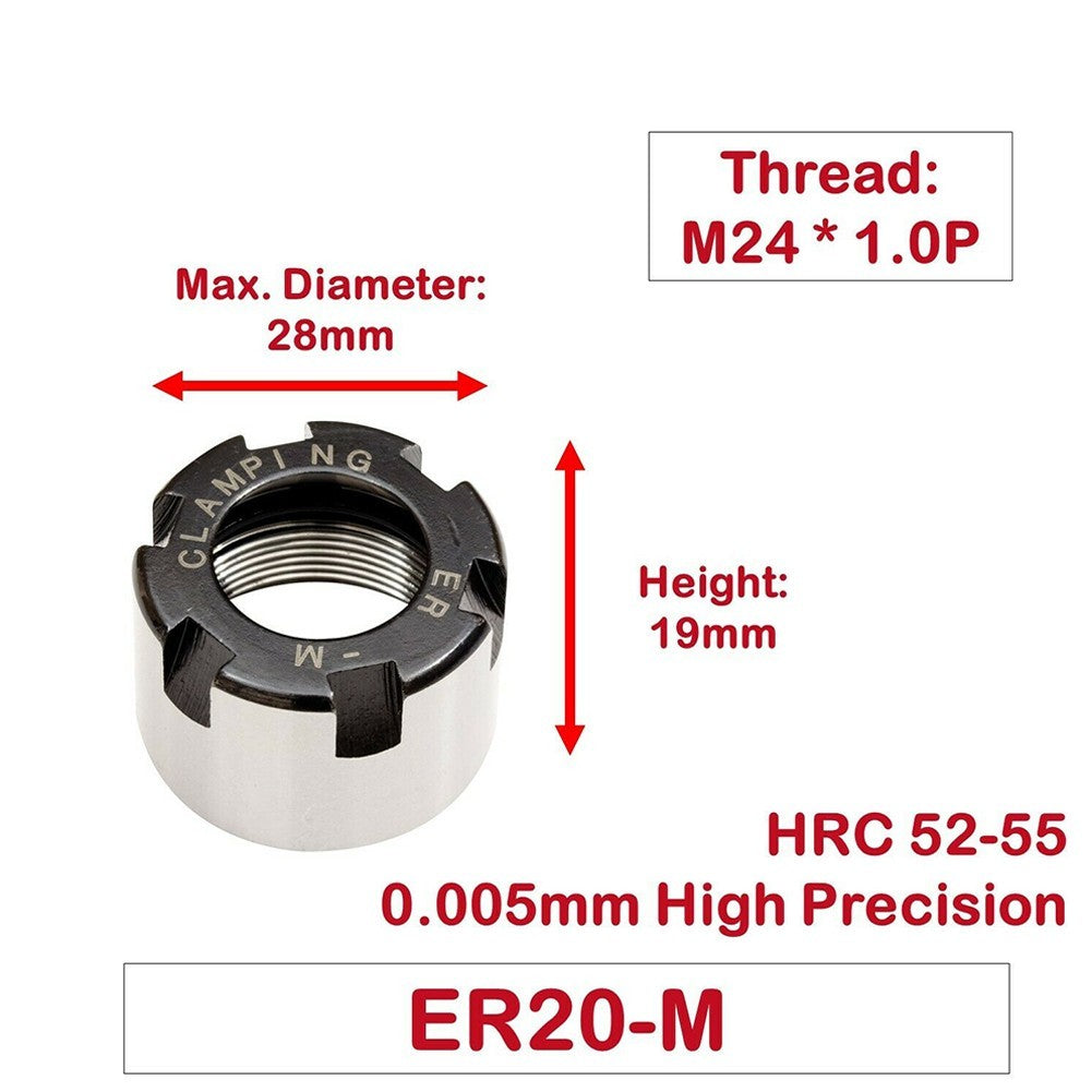 Clamping Nut Chuck Shank Nut ER11 ER16 ER20
