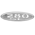 PowerQuest 280 SC Boat Model Nameplate 9 Inch Stainless Steel by PowerQuest