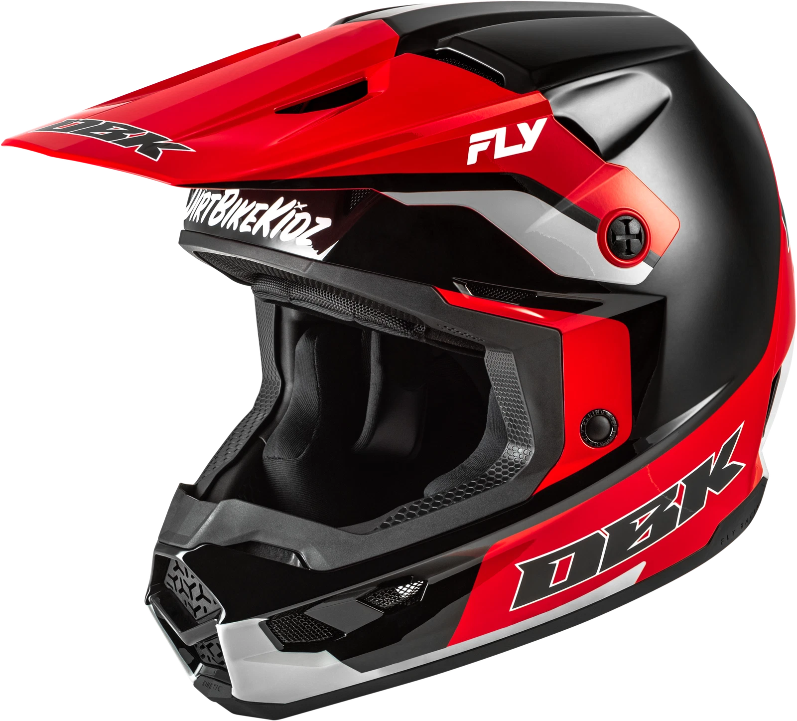 Fly Racing Kinetic Dbk Off-road Helmet Small Black/red/grey 2020-2024