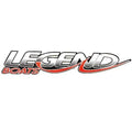 Legend Bass Boat Vinyl Decal 316251 Red Silver by Legend