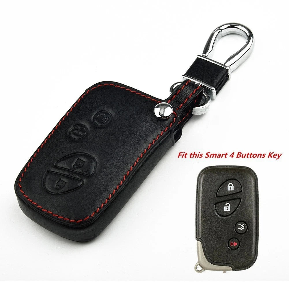 Elegant Leather Key Fob-cover For Lexus Gs430 Gs300 Is350 Ls460 Lx570
