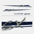 Glastron Boat Graphic Decal Sticker SX Blue by Glastron