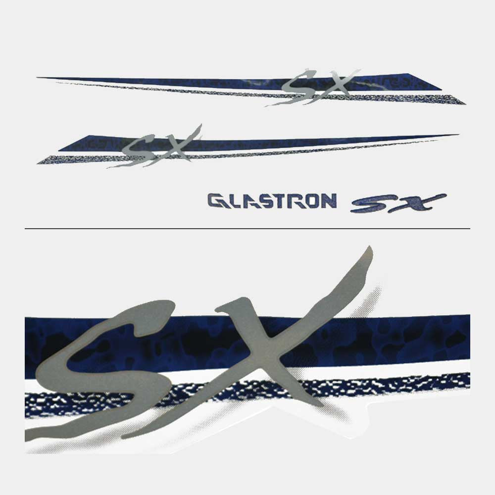 Glastron Boat Graphic Decal Sticker SX Blue by Glastron
