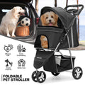 Black Foldable Dog Stroller Portable Jogging Pet Travel