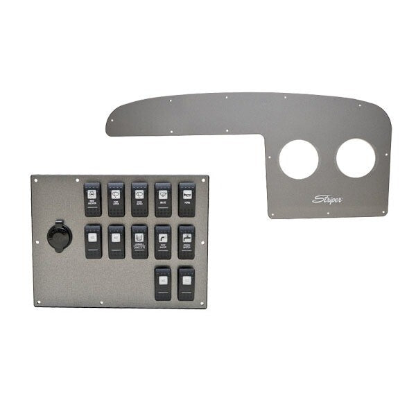 Boat Gauge Switch Dash Panel Striper 2605CC Gray by Striper