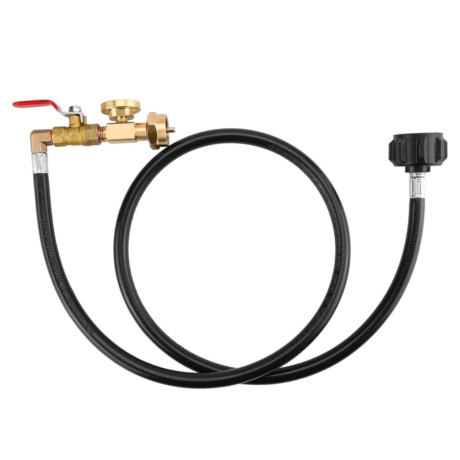 Propane Tank Refill Hose 3ft Adapter Gauge 1lb 20lb Outdoor Camping