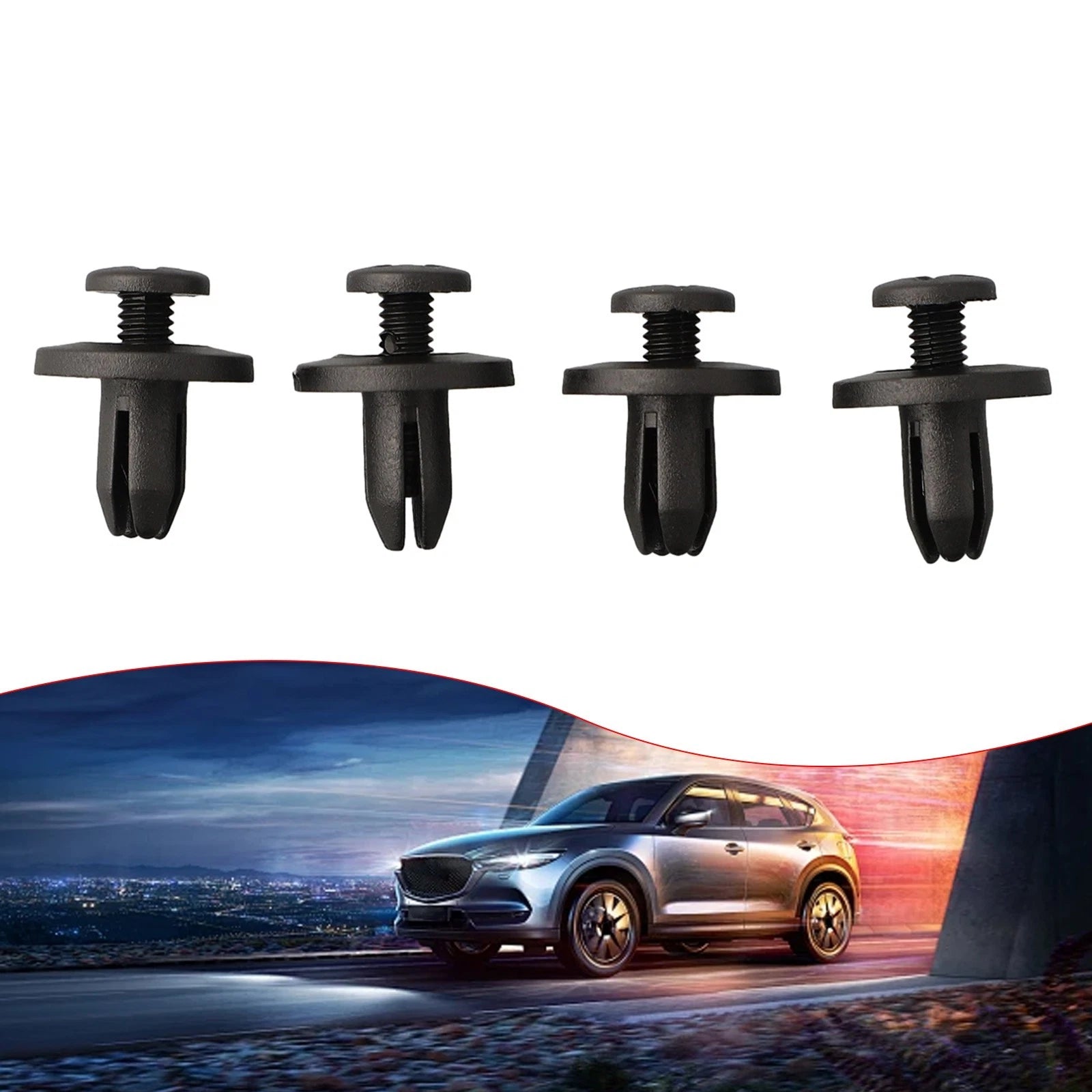 Clips Moulding Fastener Plastic Push Pin Rivet Side Skirts Truck