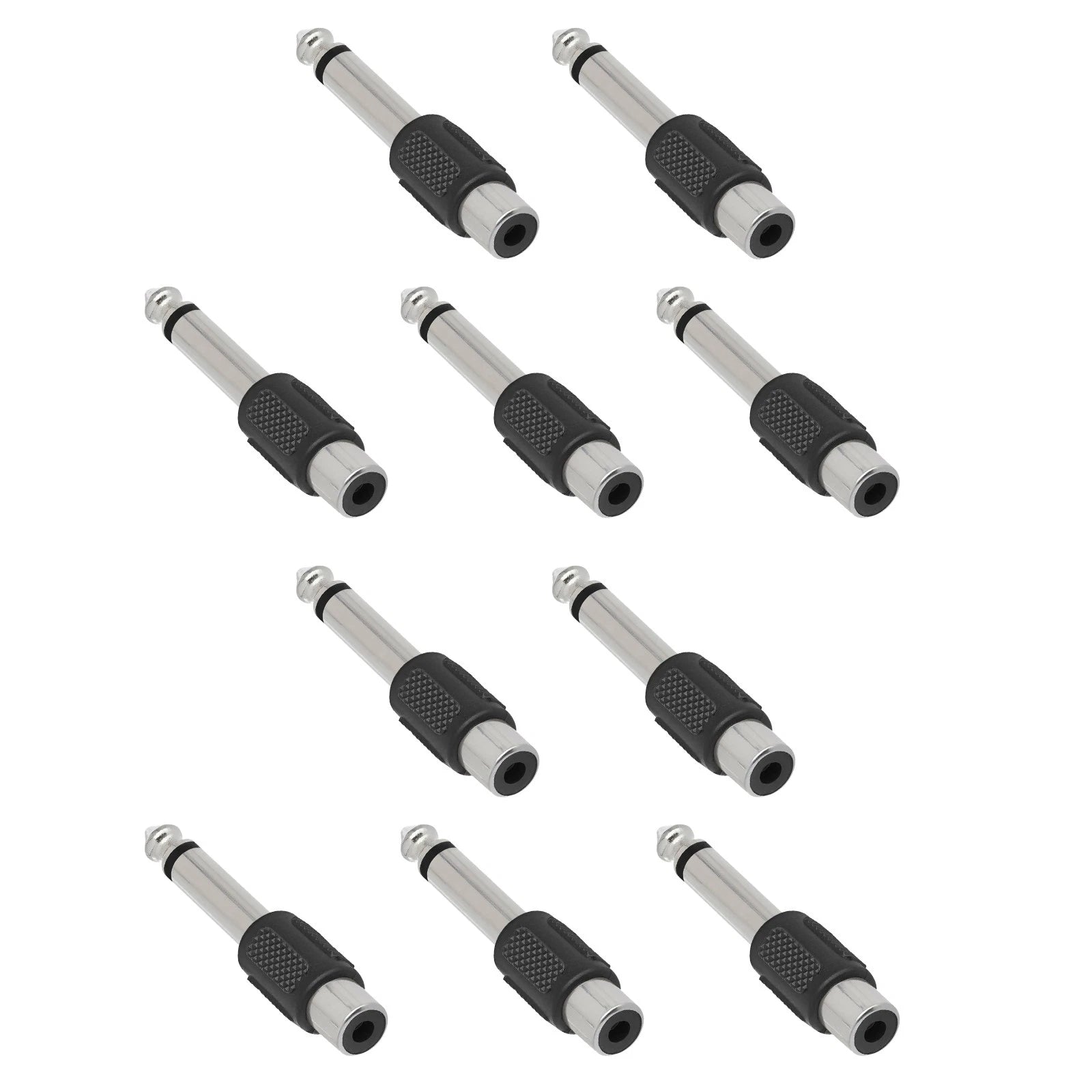 59mm Rca Female Jack To 6.3mm 1/4" Male Mono Plug Audio Adapter