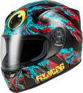 Fly Racing Revolt Space Creep Helmet X-large Light Blue & Black Street