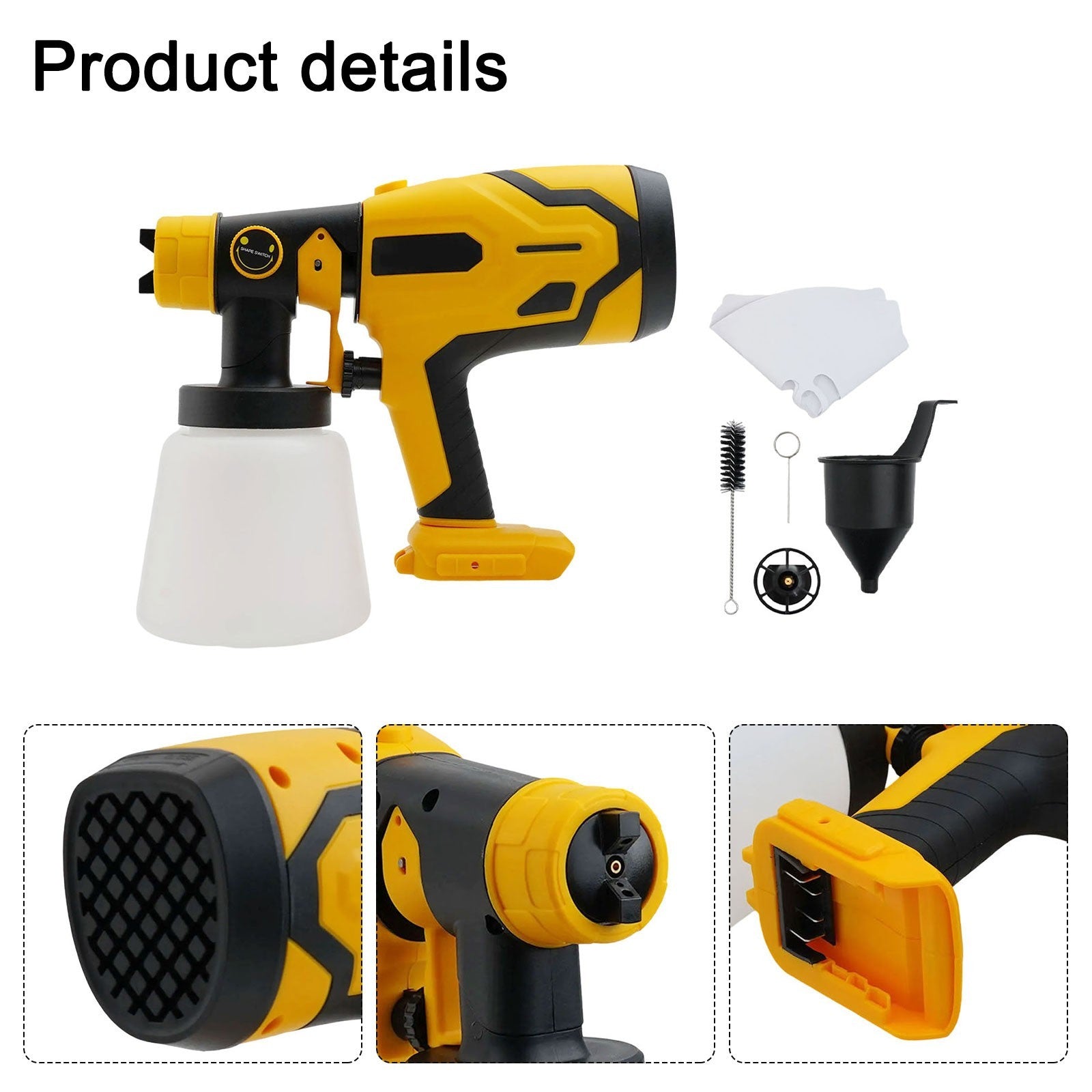 Cordless Spray Tool with Customizable Flow Control