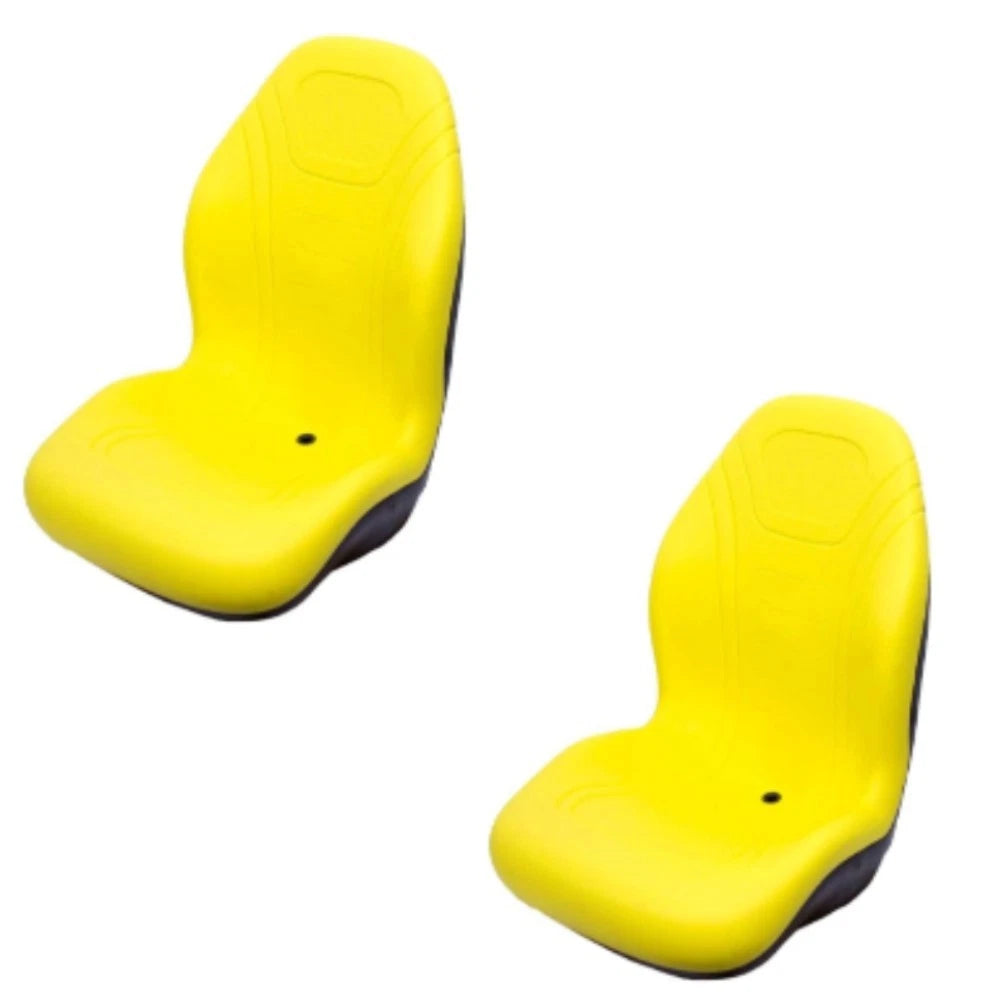Yellow Vinyl High Back Seat Fits John Deere Replaces Am103226