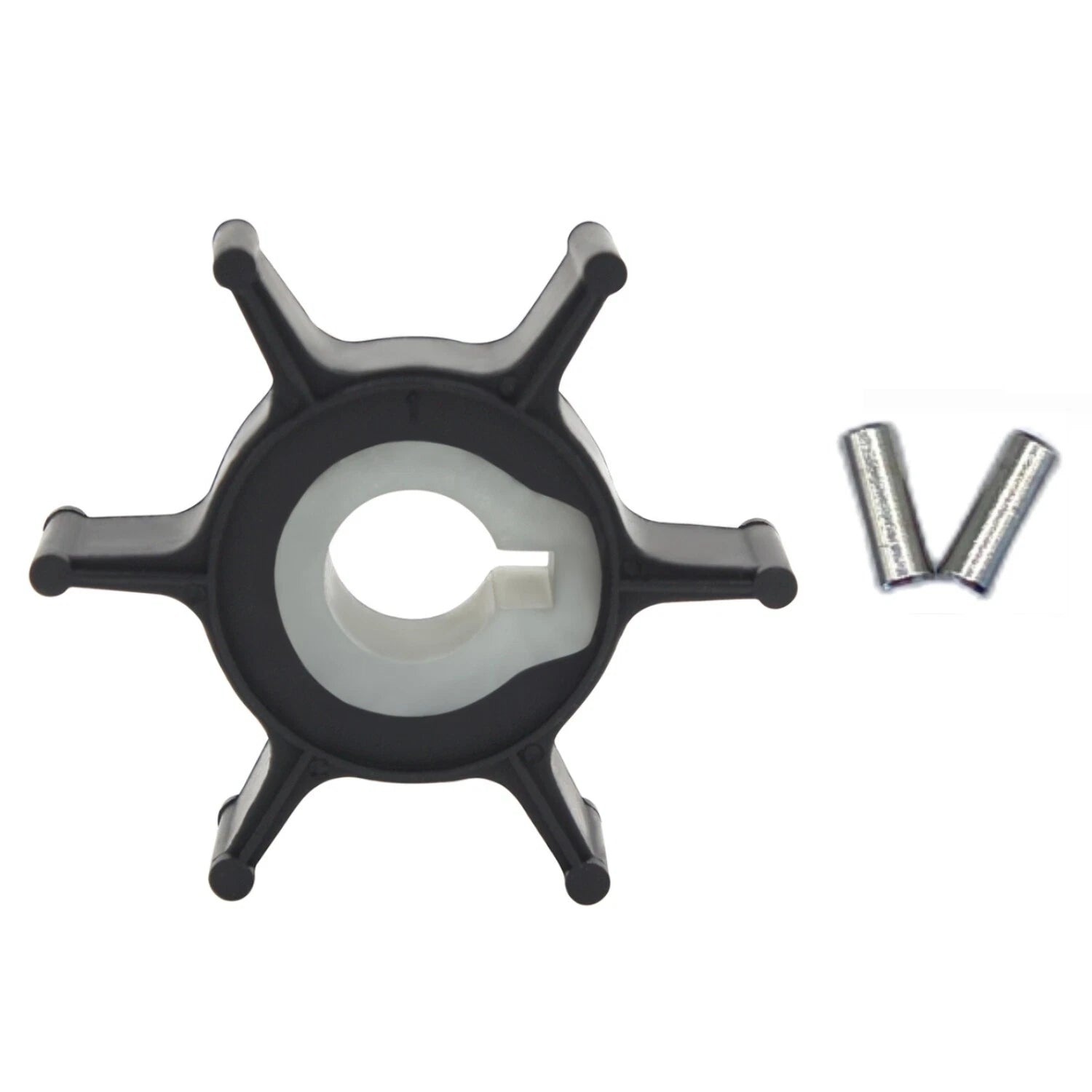 Water Pump Impeller w/Key for Yamaha 2HP Outboard P45 2A/2B/2C