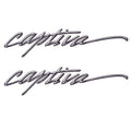 Decal Set Rinker Captiva Gray White 19 3/4 x 4 1/4 Inch by Rinker