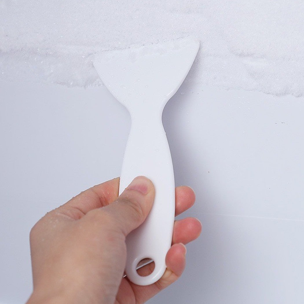 White Plastic Ice Scraper for Fridge Defrosting
