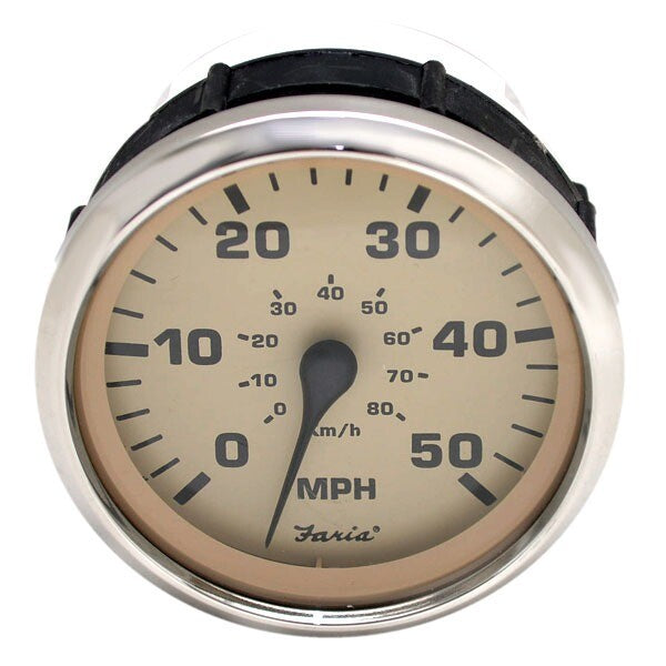 Speedometer Gauge Faria SE0502 Euro Beige 50 MPH by Faria