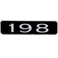 Boat Decal Ranger 198 Mirrored Black Silver by Ranger
