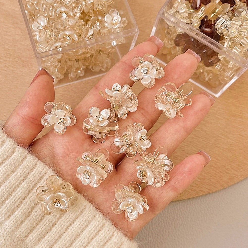 Rhinestone Flower Hair Clip