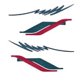 Boat Graphic Decal Set 190 SL Dark Teal Hot Pink by Rinker