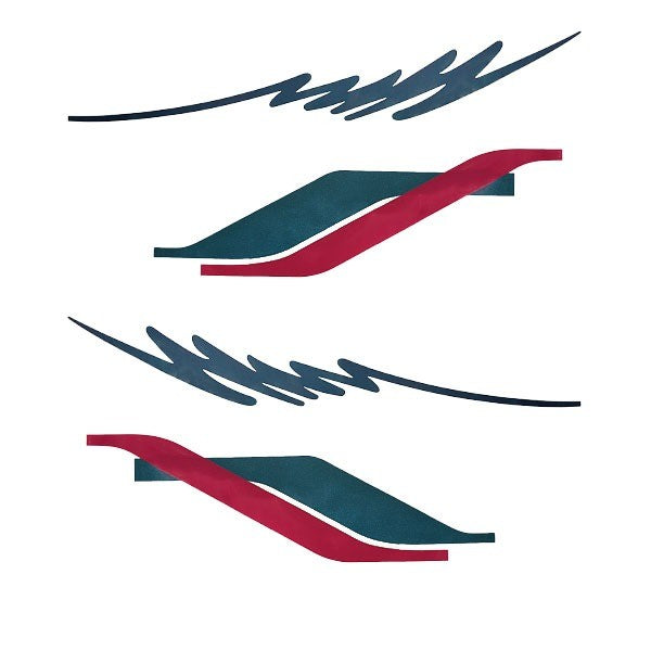 Boat Graphic Decal Set 190 SL Dark Teal Hot Pink by Rinker