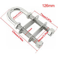 Marine Boat Stern Eye Tie Down U Bolt Dia Stainless Steel Bow Eye