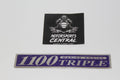 Oem Purple Kawasaki Jet Ski 1100 Zxi Marine Engine Triple Id Tag Metal