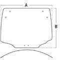 Rear Window Glass Lvu26037 Fits John Deere 3520 3720 4044r 4049r