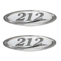 Bayliner Boat Raised Number Decal Stickers | 212 Gray (Pair)Opens in a