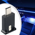 Usb-c Type-c Led Car Interior Light Neon Ambient | Hook & Hull Co
