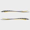 Larson Boat Graphic Decals 0573057 Adrena 123 Inch Yellow Set of 2 by Larson