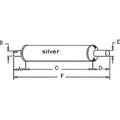 10a17881 One (1) Muffler Inlet Id: 3 15/16" Outlet Od: 4" Fits Massey