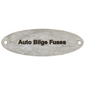Malibu Boat Label Tag Plate Auto Bilge Fuses by Malibu