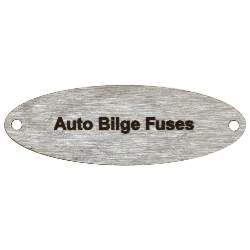 Malibu Boat Label Tag Plate Auto Bilge Fuses by Malibu